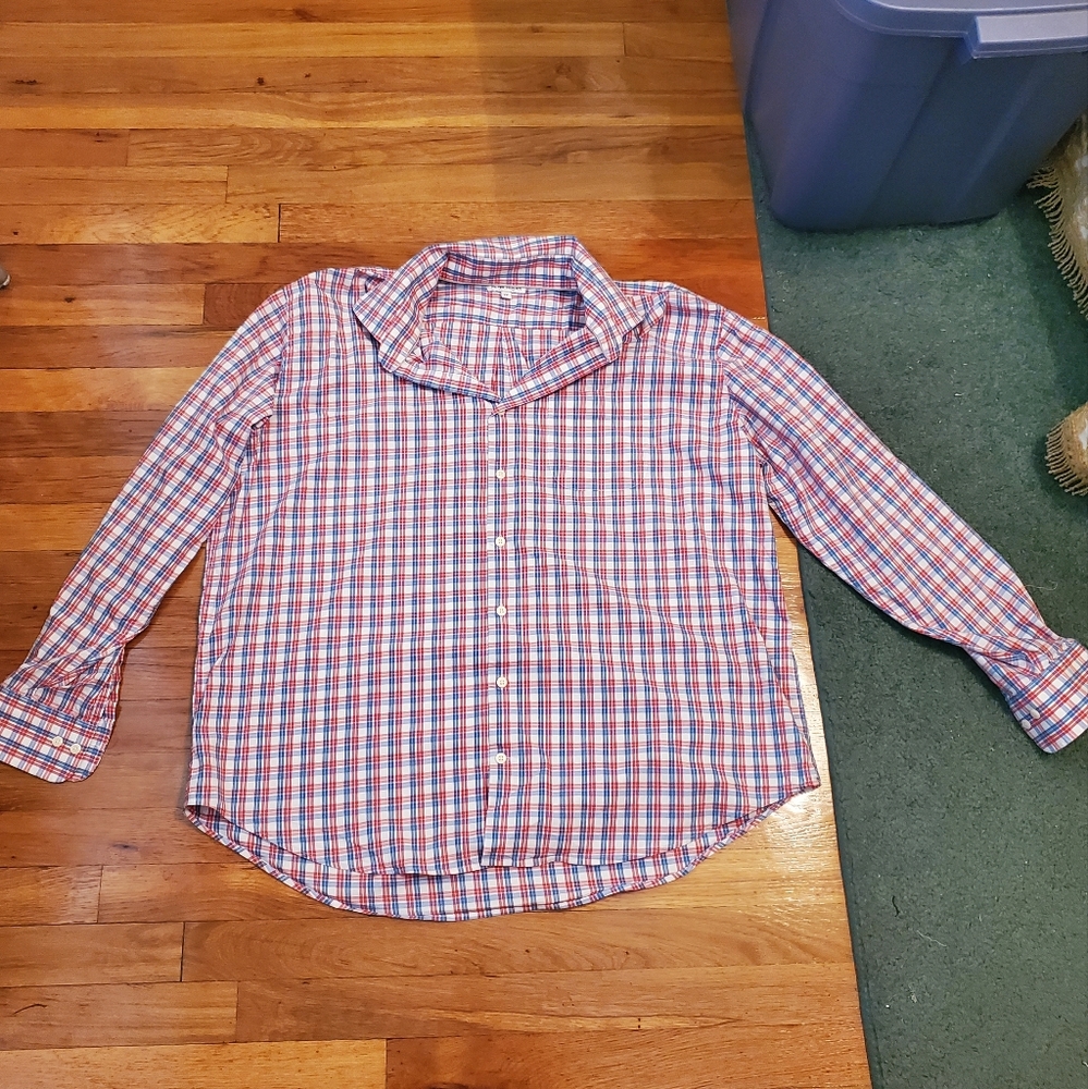 Peter Millar Checkered Long Sleeve Button Down Dress Shirt - Picture 7 of 7